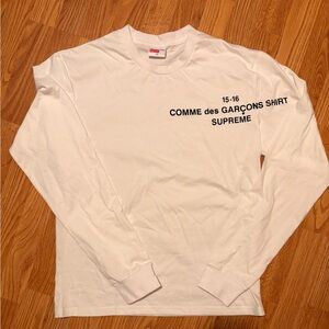 SIZE XL COMME DES GARCONS X SUPREME LONG SLEEVE SHIRT